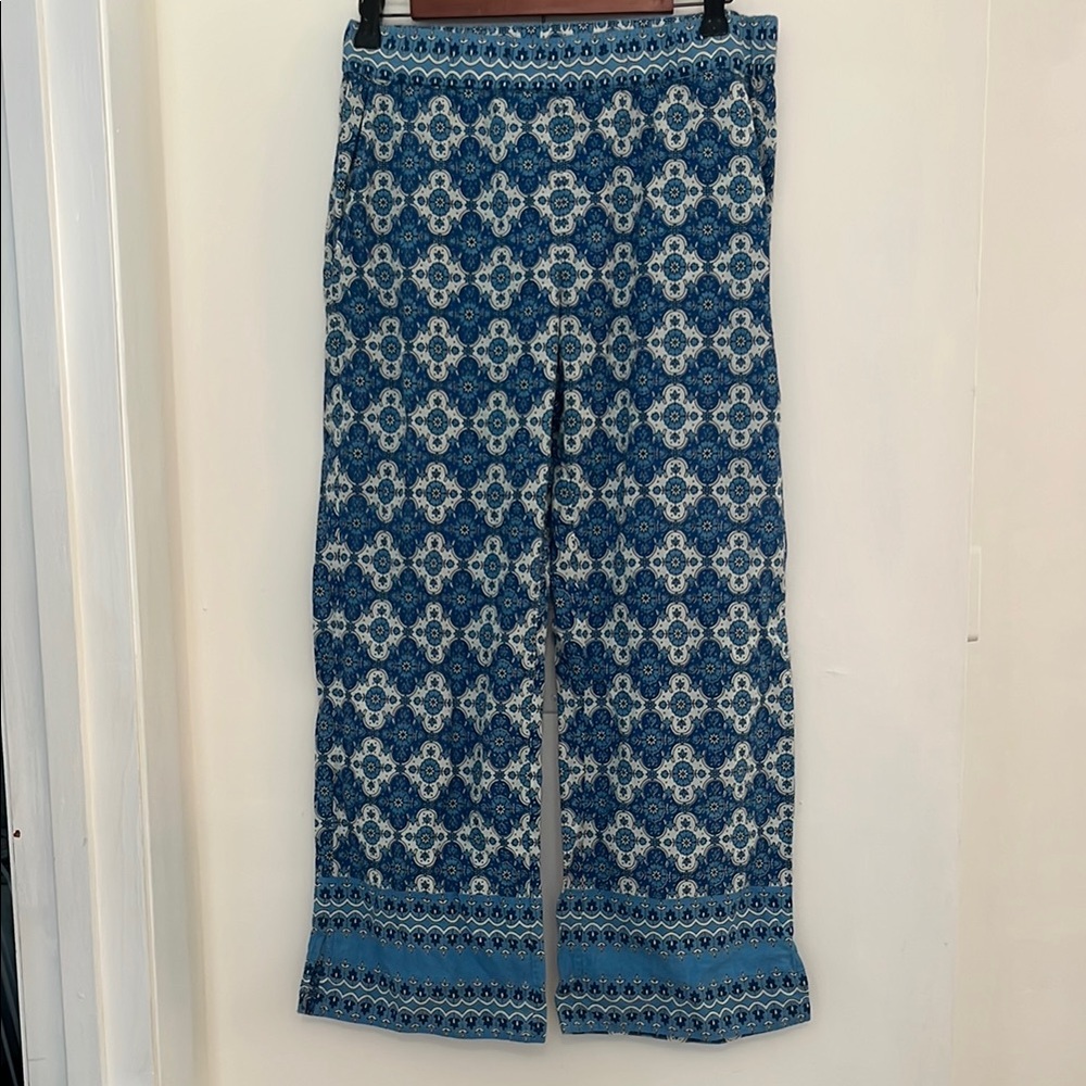 Calypso St Barth and White cotton Pants